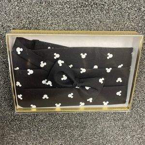 Mickey Mouse Silhouette Cummerbund and Bow Tie NIB